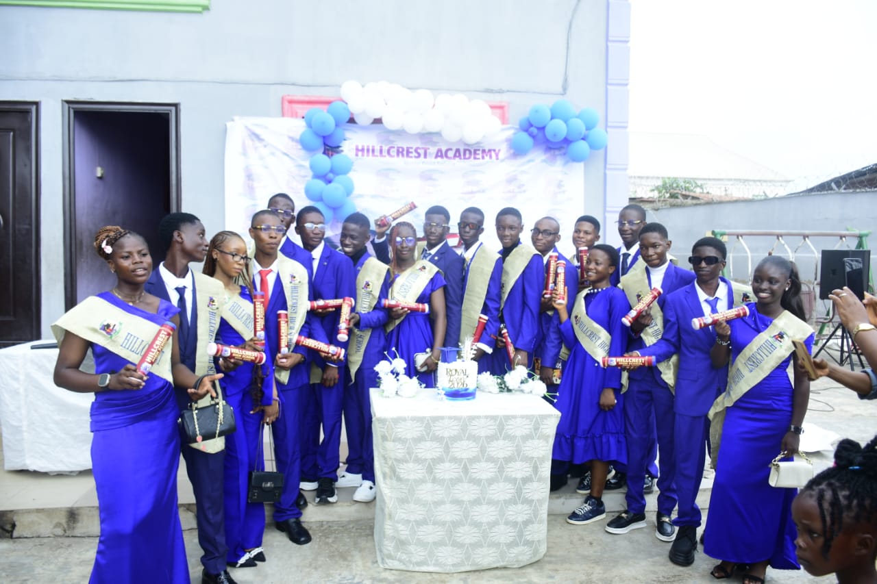 Graduation — The graduating set with the cake