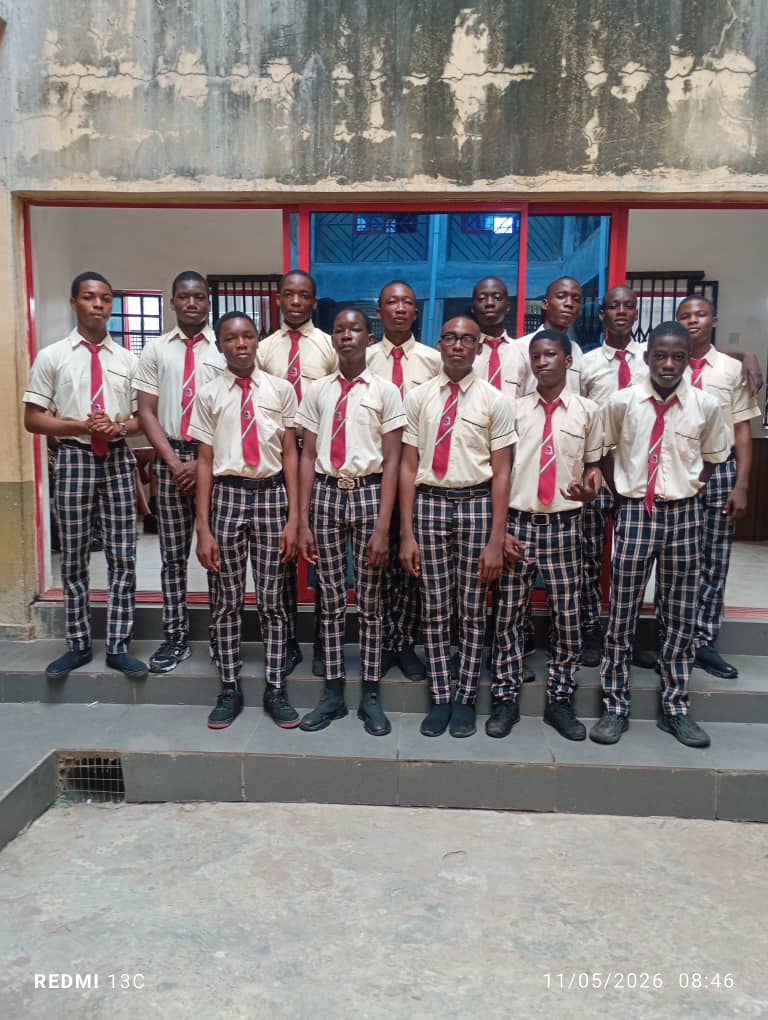 School Life — Senior boys in the school uniform
